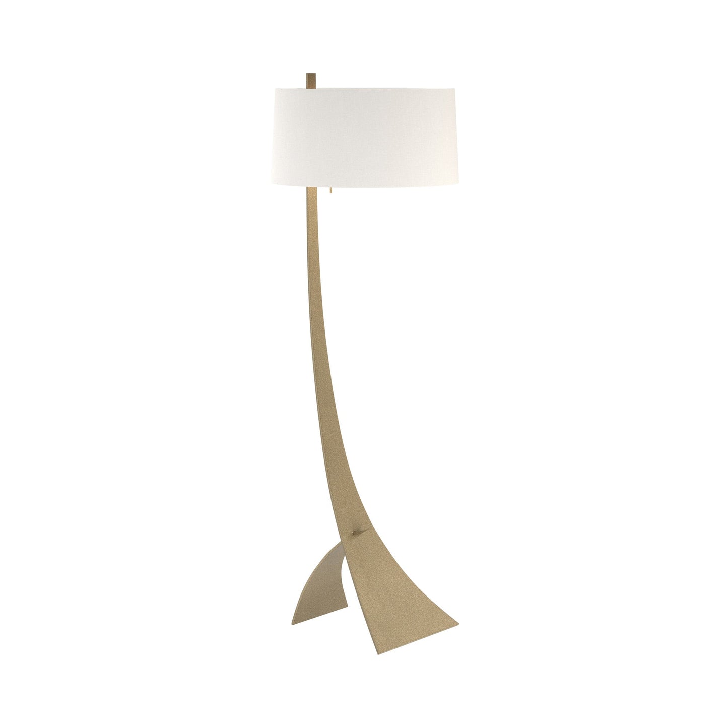 Stasis Floor Lamp in Soft Gold (Natural Anna).