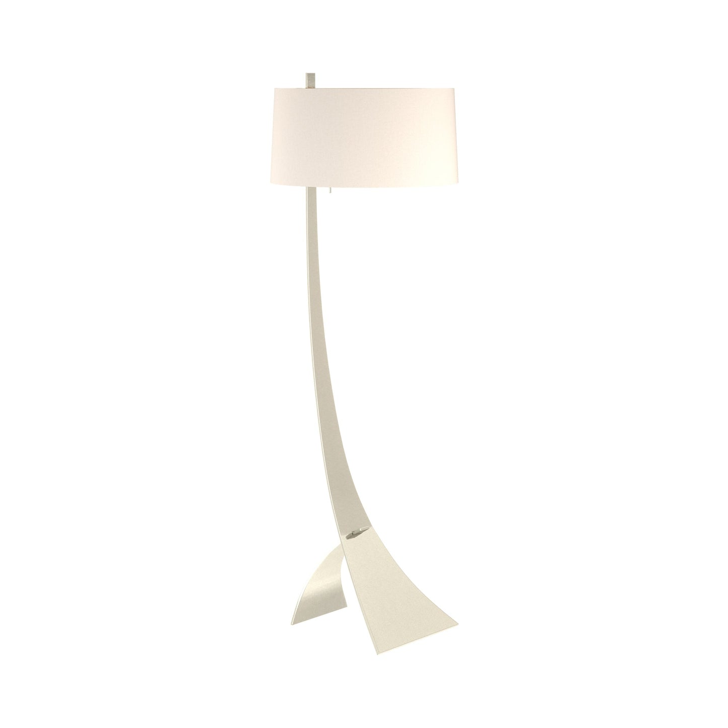 Stasis Floor Lamp in Sterling (Flax).
