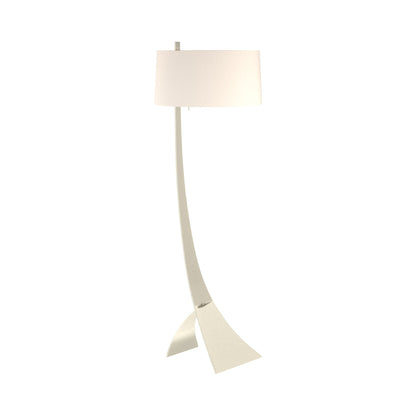 Stasis Floor Lamp in Sterling (Flax).
