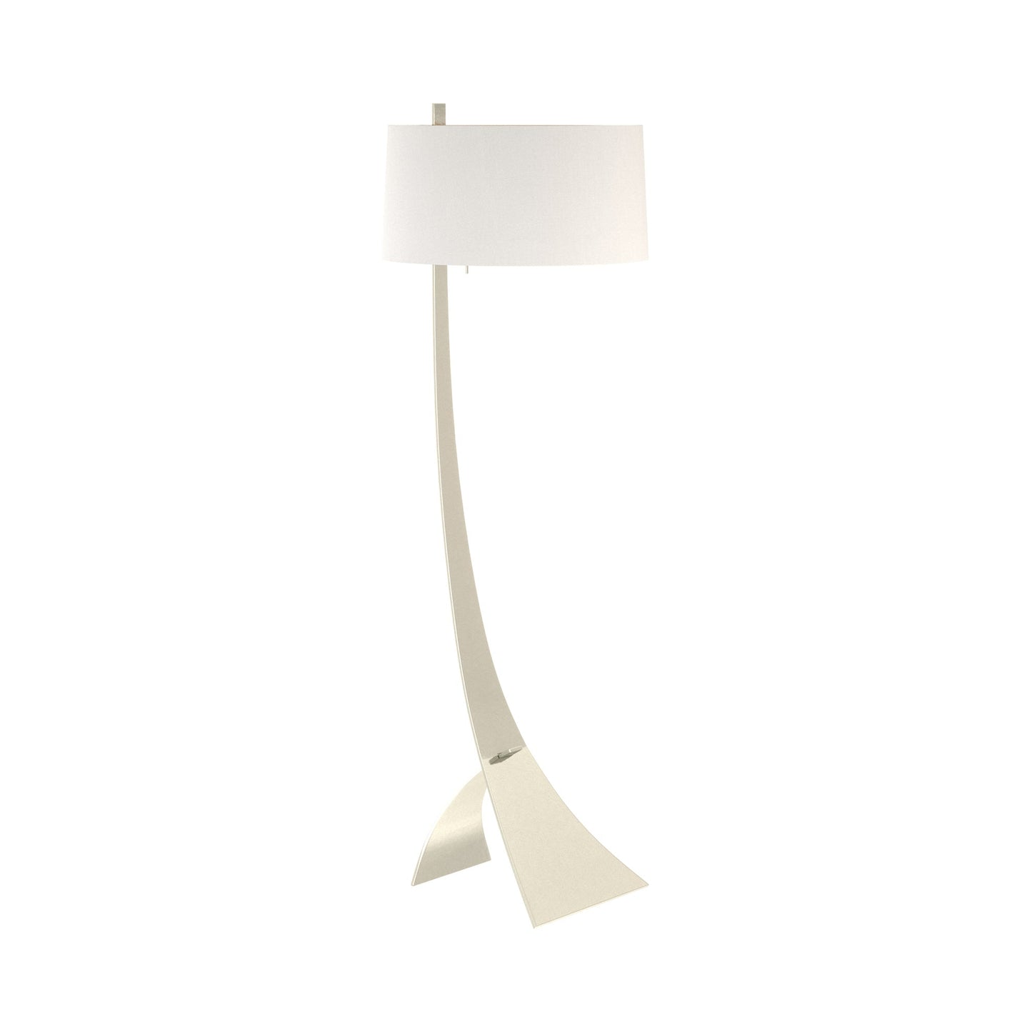 Stasis Floor Lamp in Sterling (Natural Anna).