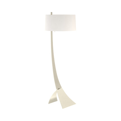 Stasis Floor Lamp in Sterling (Natural Anna).