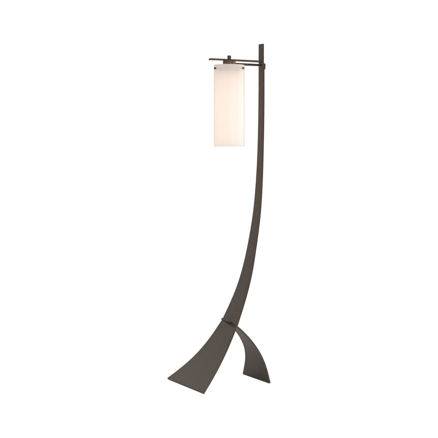 Stasis Glass Floor Lamp in Bronze.