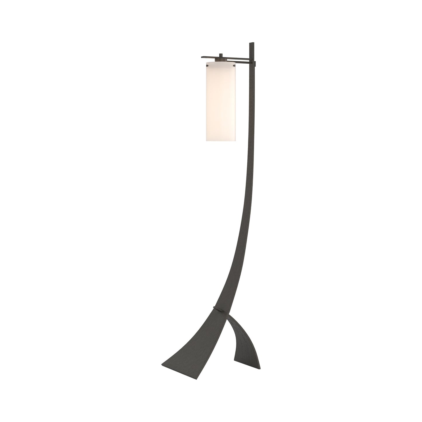 Stasis Glass Floor Lamp in Dark Smoke.
