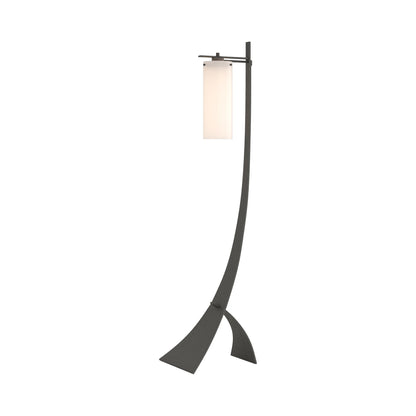 Stasis Glass Floor Lamp in Natural Iron.