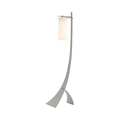 Stasis Glass Floor Lamp in Sterling.