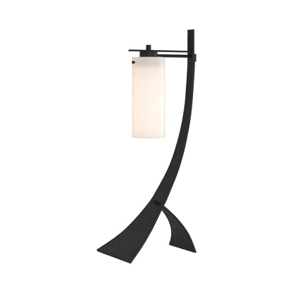 Stasis Glass Table Lamp in Black.