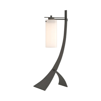Stasis Glass Table Lamp in Natural Iron.