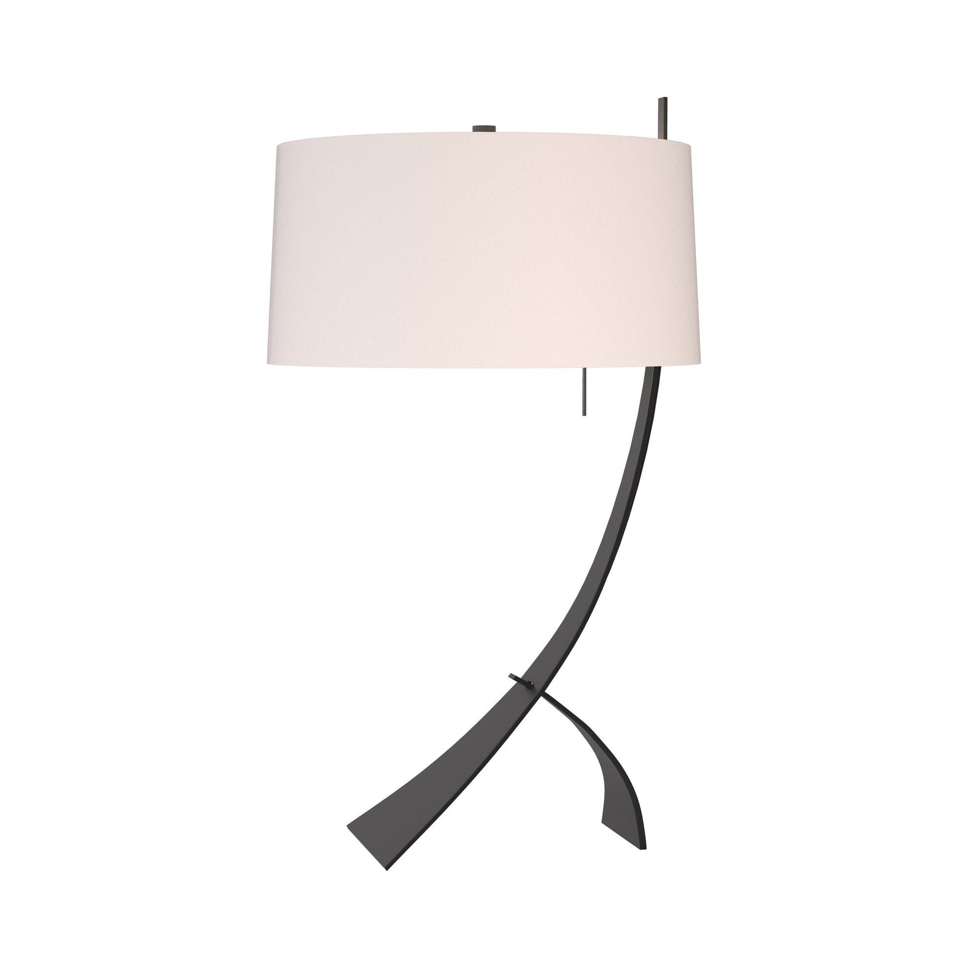 Stasis Table Lamp in Black/Flax.