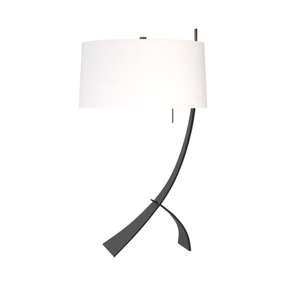 Stasis Table Lamp in Black/Natural Anna.