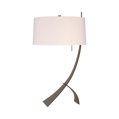 Stasis Table Lamp in Bronze/Flax.