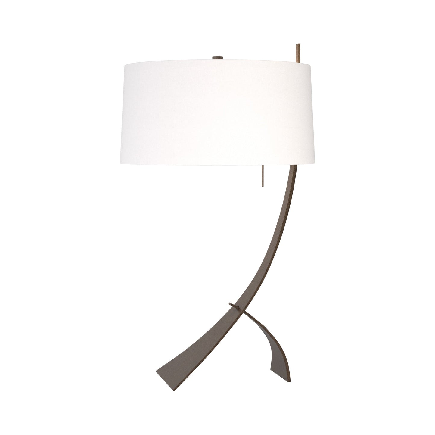 Stasis Table Lamp in Bronze/Natural Anna.