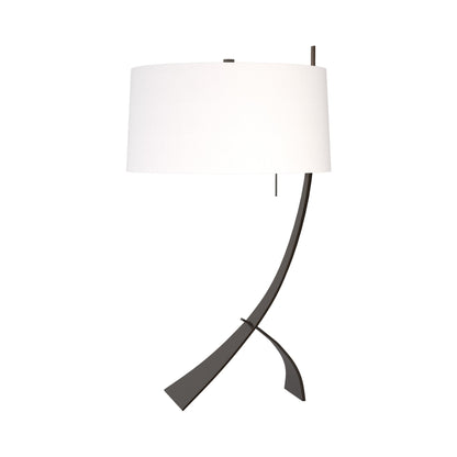 Stasis Table Lamp in Oil Rubbed Bronze/Natural Anna.