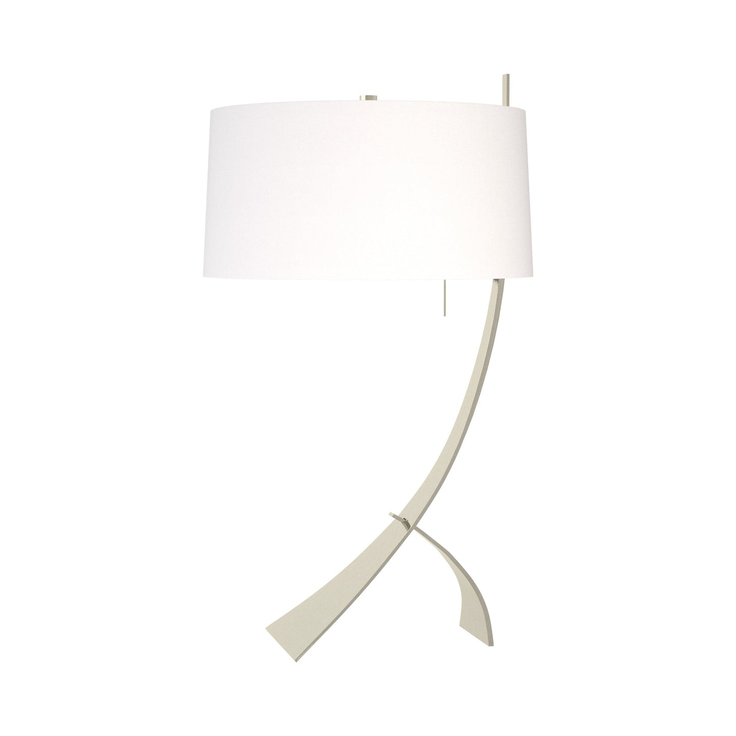 Stasis Table Lamp in Sterling/Natural Anna.