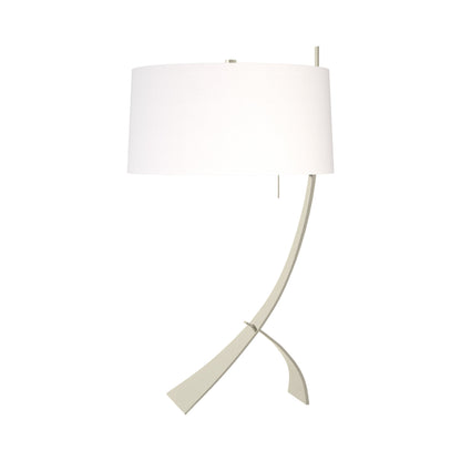 Stasis Table Lamp in Sterling/Natural Anna.