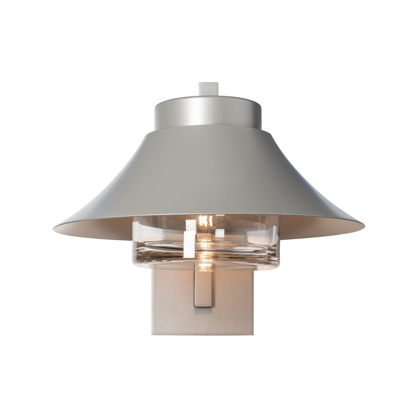 Stowe Outdoor Wall Light in Coastal Burnished Steel (12.8-Inch).