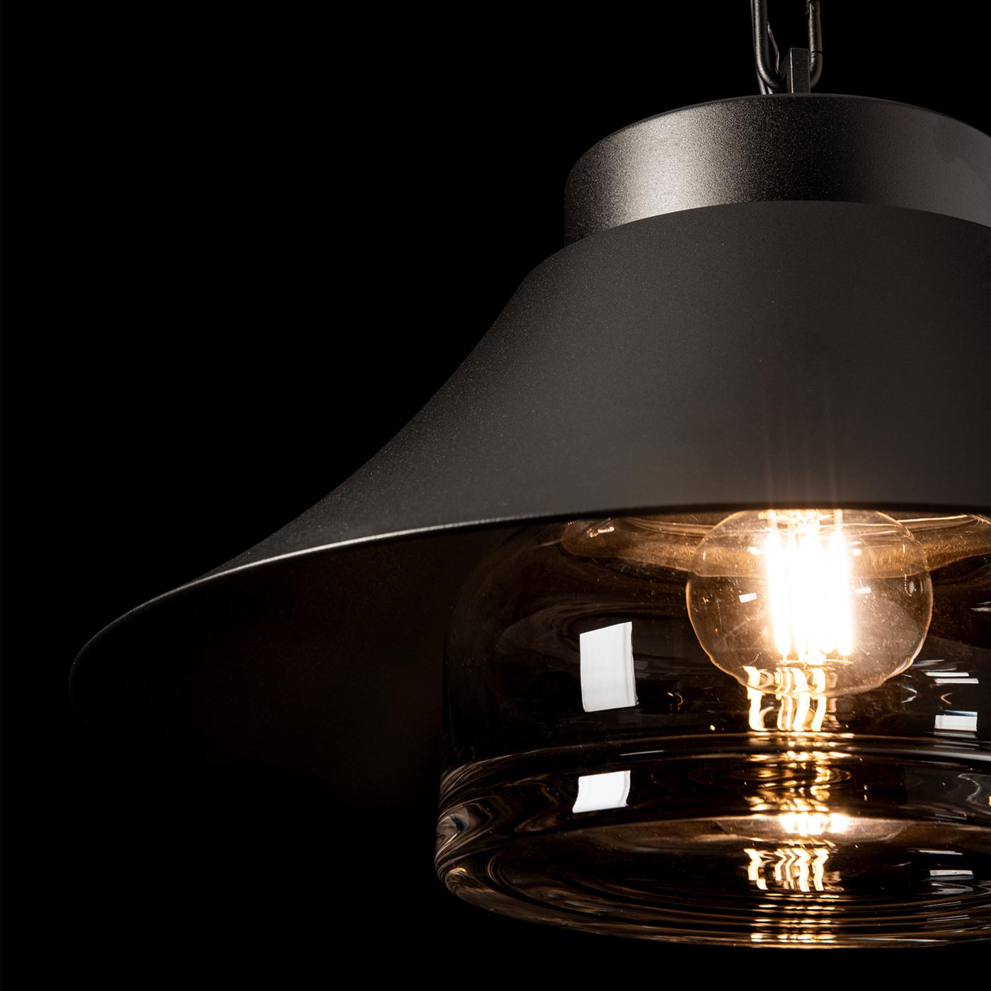 Stowe Single Outdoor Pendant Light in Detail.