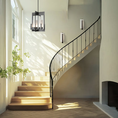Summit Lantern Pendant Light in staircase.
