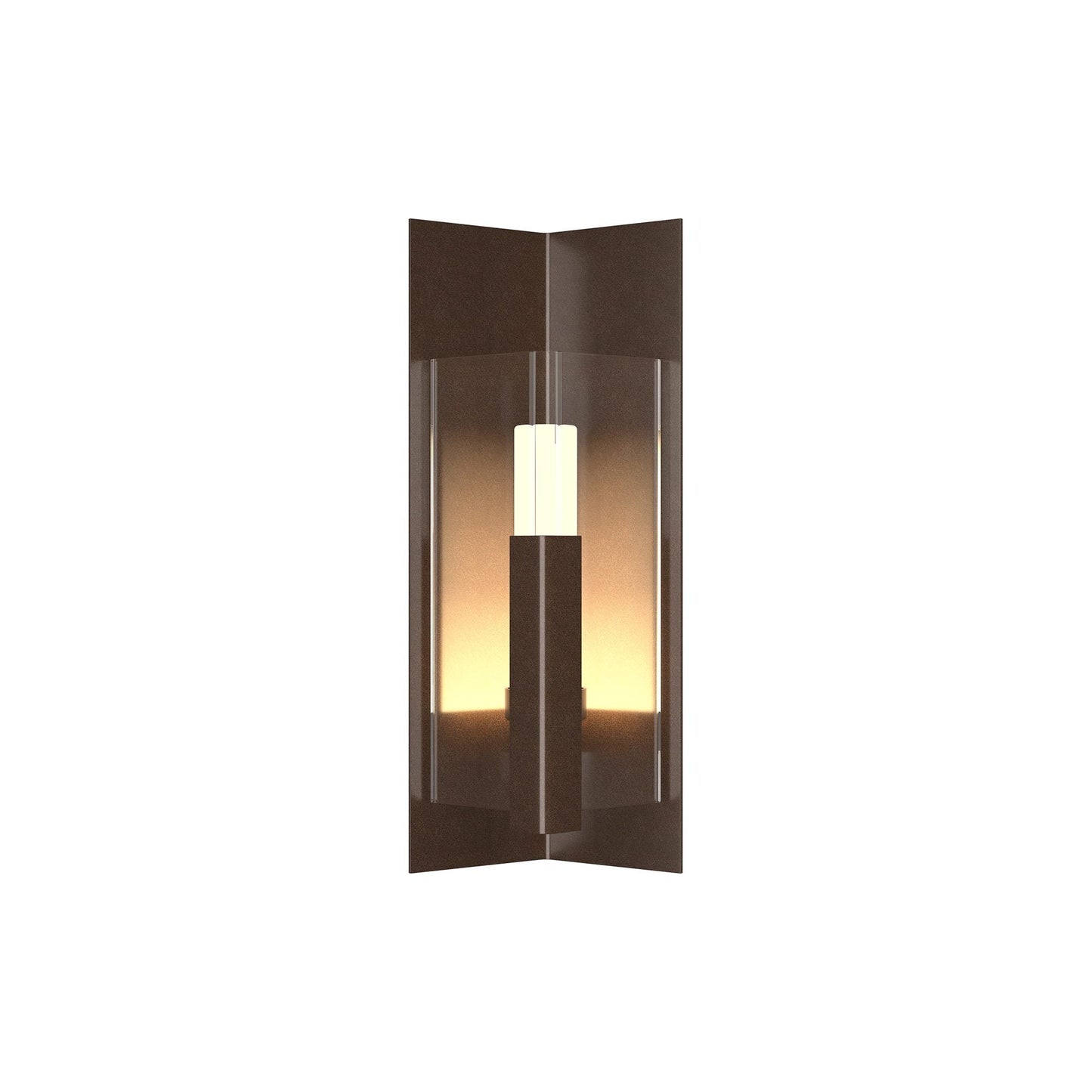 Summit Outdoor Wall Light in Coastal Bronze/Clear Glass (18.7-Inch).