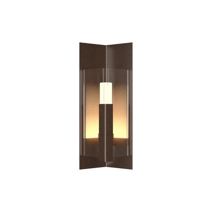 Summit Outdoor Wall Light in Coastal Bronze/Clear Glass (18.7-Inch).
