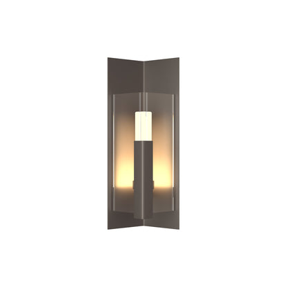 Summit Outdoor Wall Light in Coastal Dark Smoke/Clear Glass (18.7-Inch).
