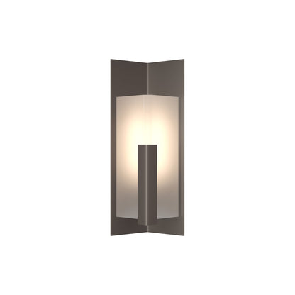 Summit Outdoor Wall Light in Coastal Dark Smoke/Frosted Glass (18.7-Inch).
