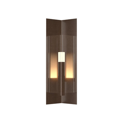 Summit Outdoor Wall Light in Coastal Bronze/Clear Glass (27.3-Inch).