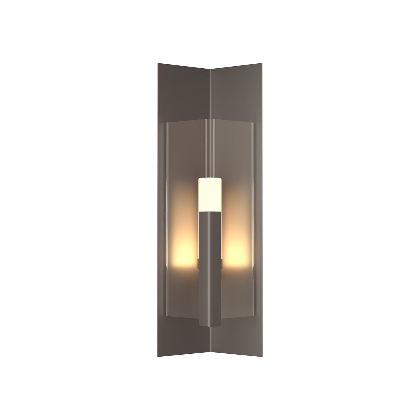Summit Outdoor Wall Light in Coastal Dark Smoke/Clear Glass (27.3-Inch).