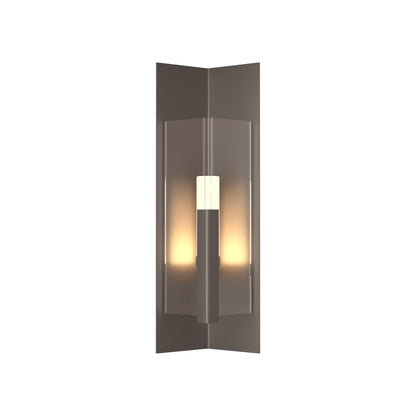 Summit Outdoor Wall Light in Coastal Dark Smoke/Clear Glass (27.3-Inch).