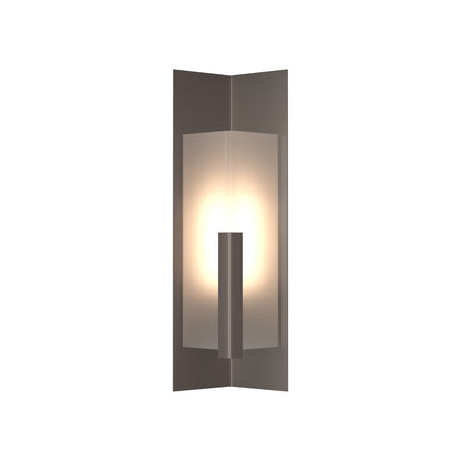 Summit Outdoor Wall Light in Coastal Dark Smoke/Frosted Glass (27.3-Inch).