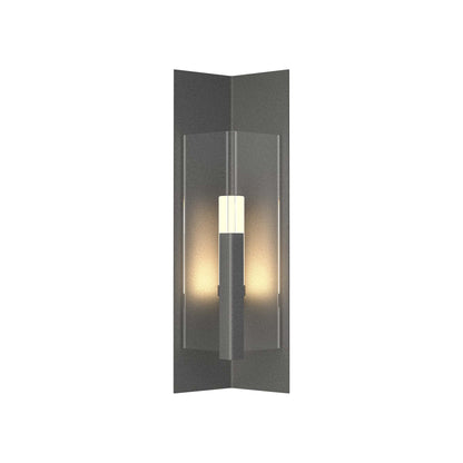 Summit Outdoor Wall Light in Natural Iron/Clear Glass (27.3-Inch).
