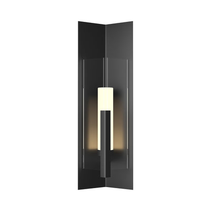Summit Outdoor Wall Light in Coastal Black/Clear Glass (34-Inch).