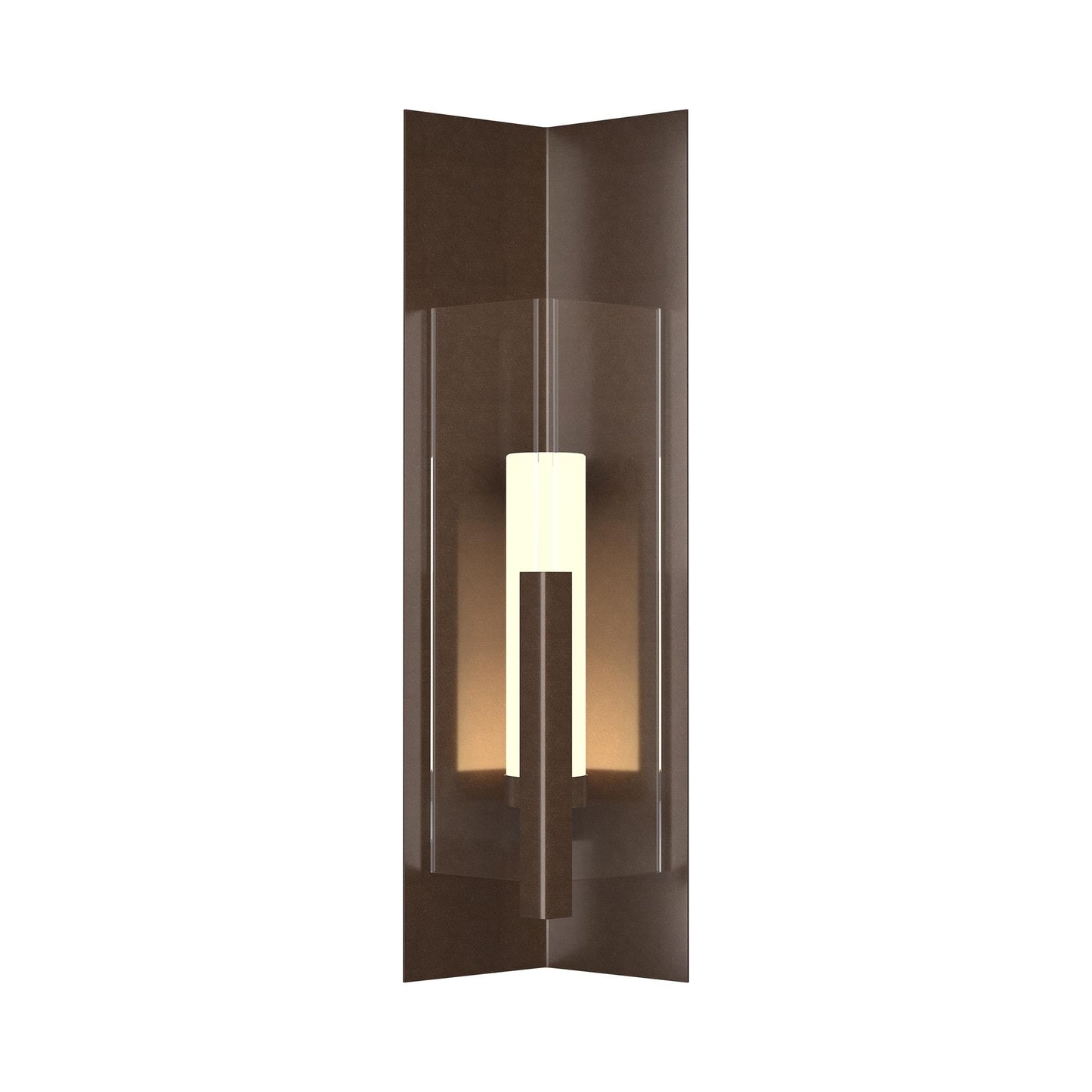 Summit Outdoor Wall Light in Coastal Bronze/Clear Glass (34-Inch).