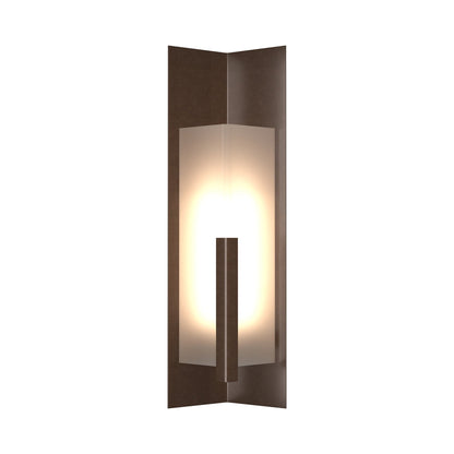 Summit Outdoor Wall Light in Coastal Bronze/Frosted Glass (34-Inch).