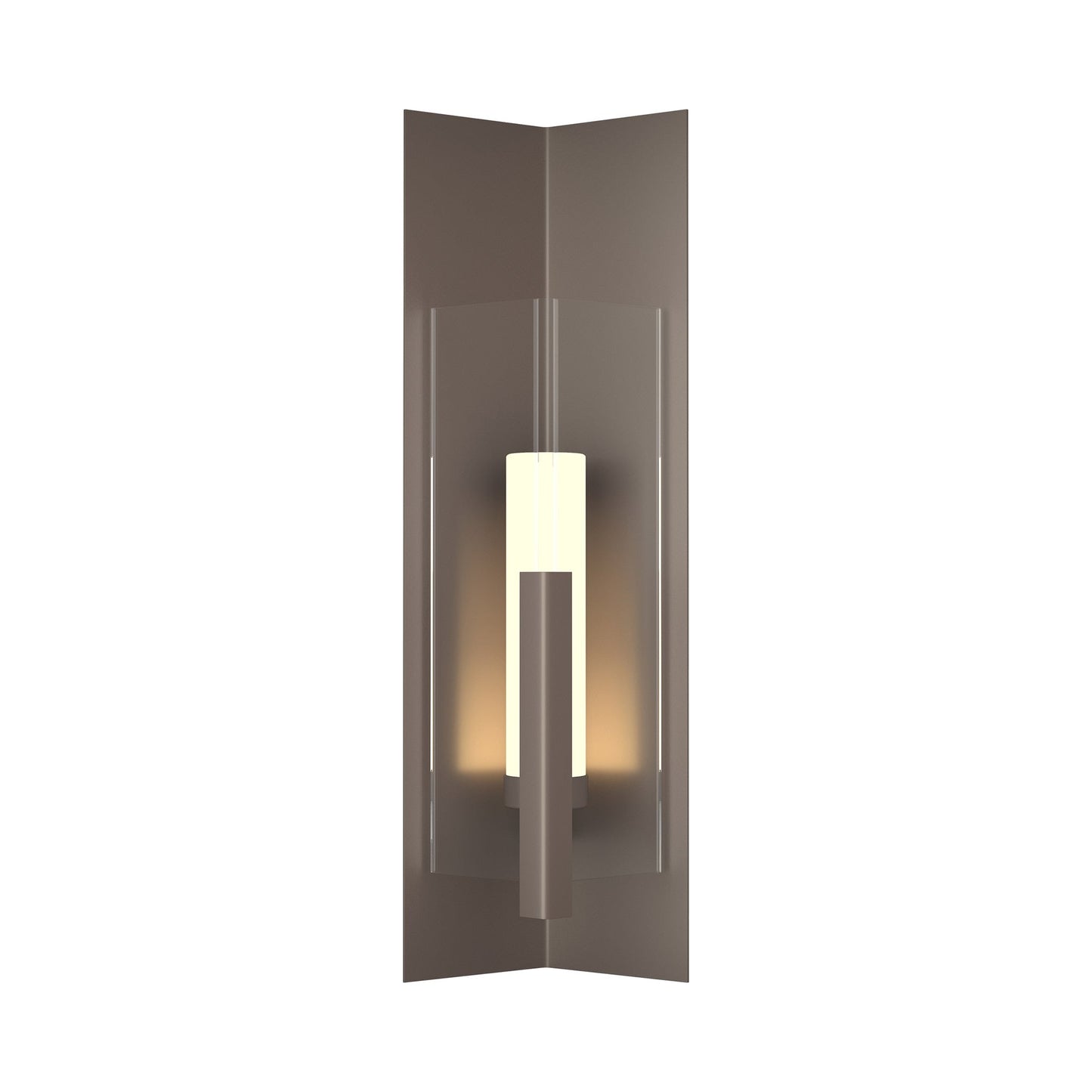 Summit Outdoor Wall Light in Coastal Dark Smoke/Clear Glass (34-Inch).