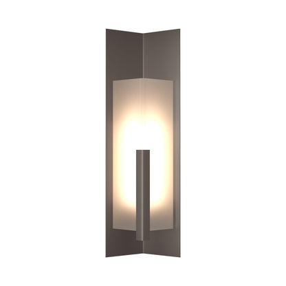 Summit Outdoor Wall Light in Coastal Dark Smoke/Frosted Glass (34-Inch).