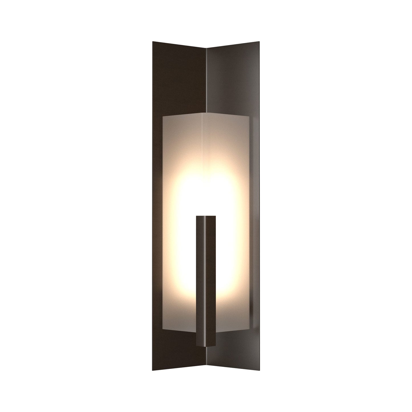 Summit Outdoor Wall Light in Oil Rubbed Bronze/Frosted Glass (34-Inch).