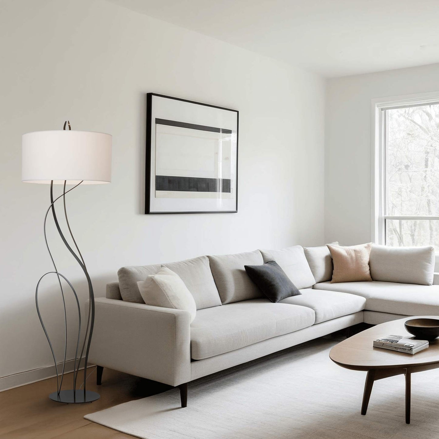 Sway Floor Lamp in living room.