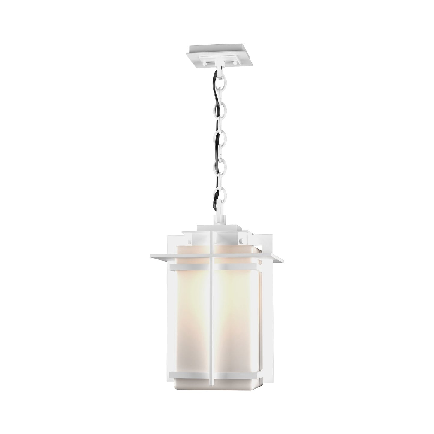 Tourou Outdoor Pendant Light in Coastal White.