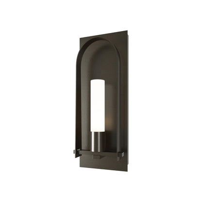 Triomphe Outdoor Wall Light in Oil Rubbed Bronze/Opal Glass (24-Inch).