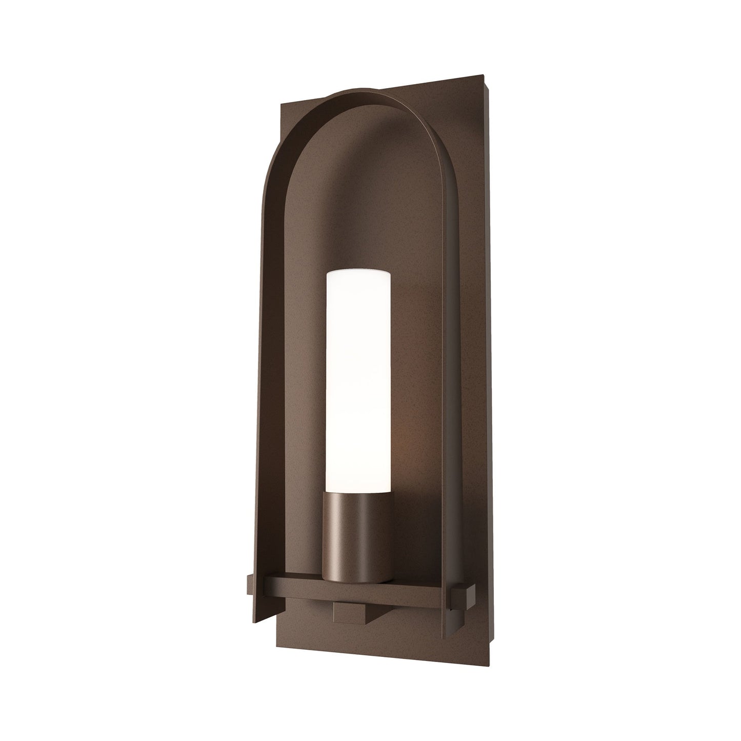 Triomphe Outdoor Wall Light in Coastal Bronze/Opal Glass (27.2-Inch).
