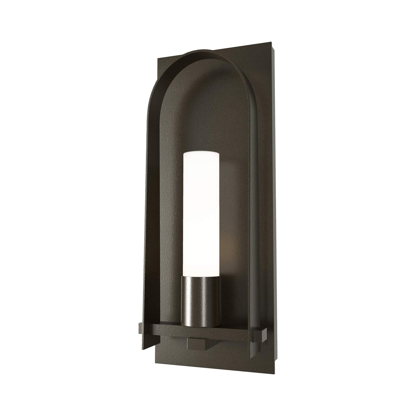 Triomphe Outdoor Wall Light in Oil Rubbed Bronze/Opal Glass (27.2-Inch).