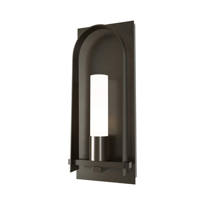 Triomphe Outdoor Wall Light in Oil Rubbed Bronze/Opal Glass (27.2-Inch).