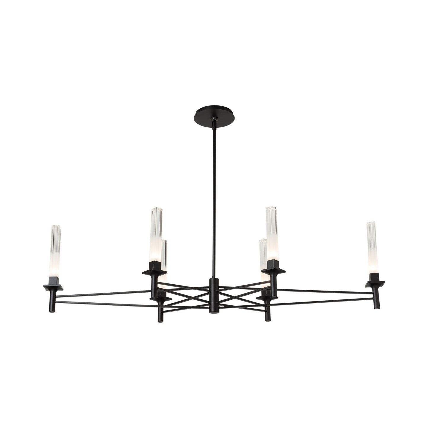 Truss Linear Chandelier in Detail.