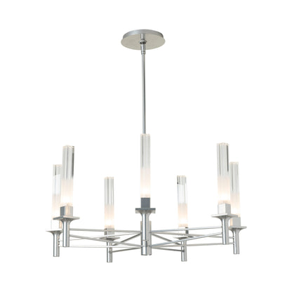 Truss Round Chandelier in Sterling.