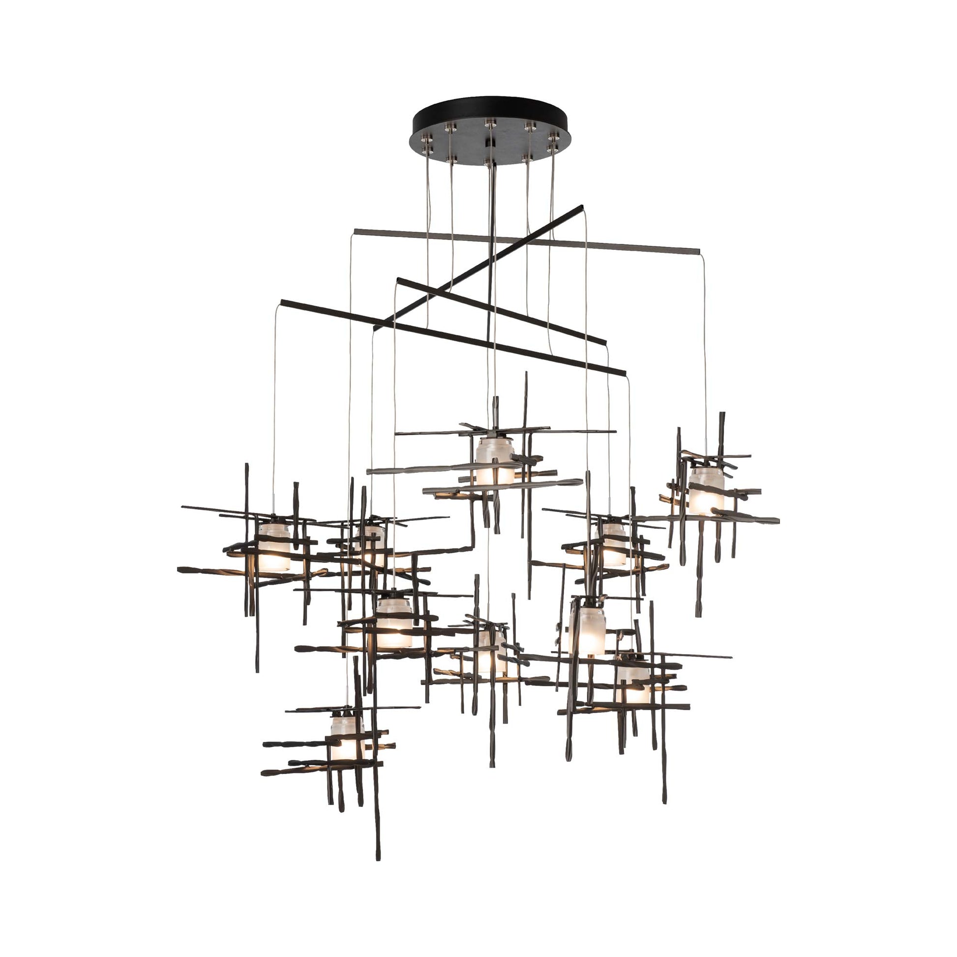 Tura Mobile Pendant Light in Oil Rubbed Bronze/Cast Glass (Standard).