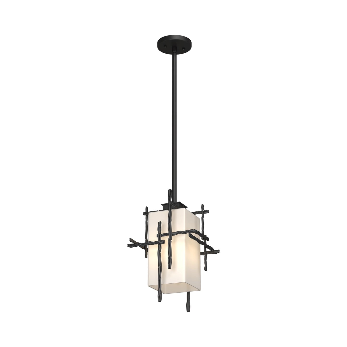 Tura Outdoor Pendant Light in Coastal Black.