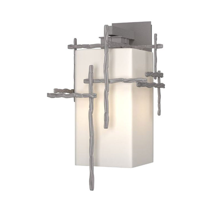 Tura Outdoor Wall Light in Coastal Burnished Steel (Large).