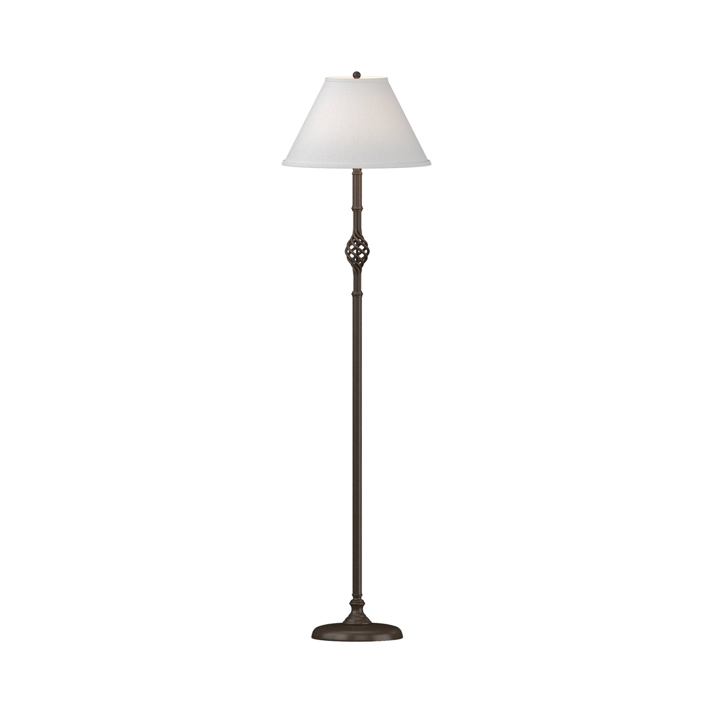 Twist Basket Floor Lamp in Bronze.