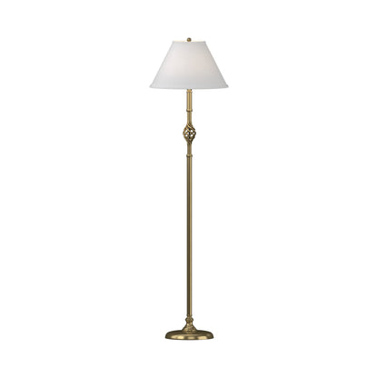 Twist Basket Floor Lamp in Modern Brass.
