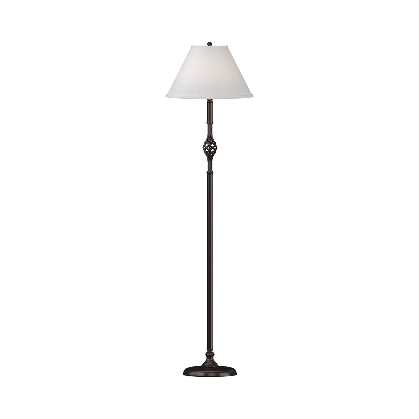 Twist Basket Floor Lamp in Oil Rubbed Bronze.
